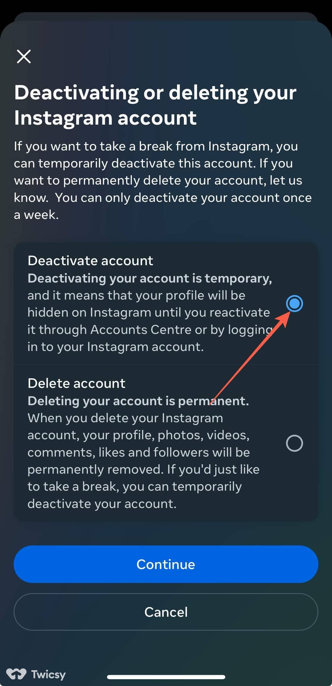How to Delete an Instagram Account 4