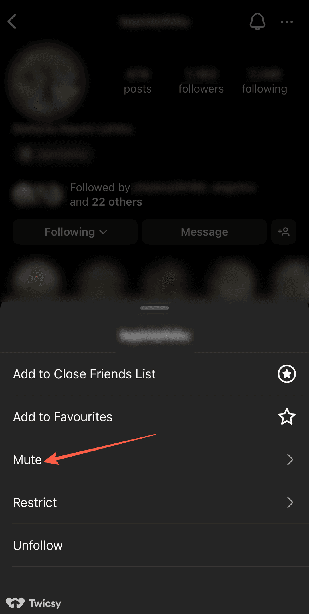 How to MuteUnmute Someone on Instagram 5