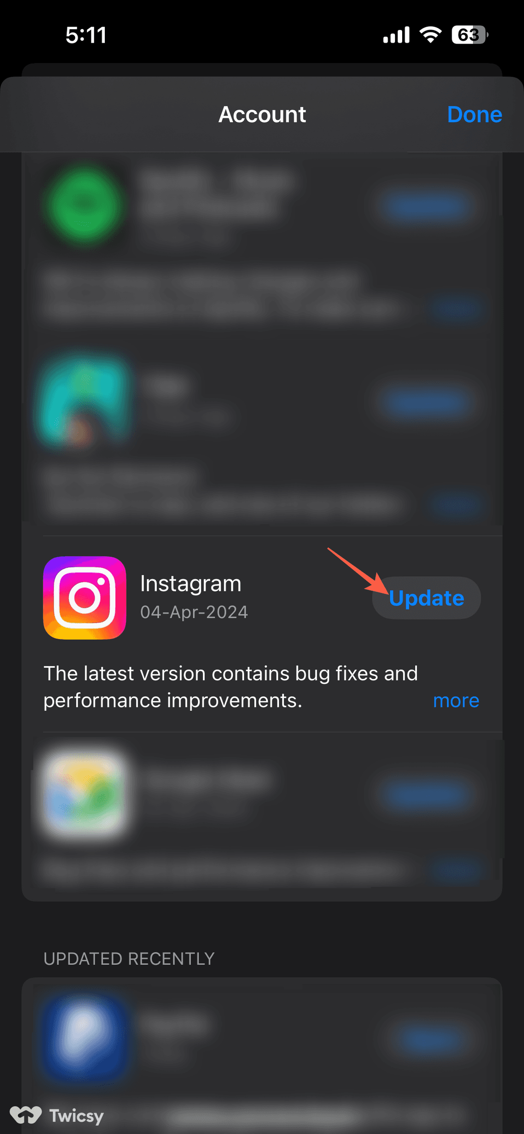 How to Update Instagram 1