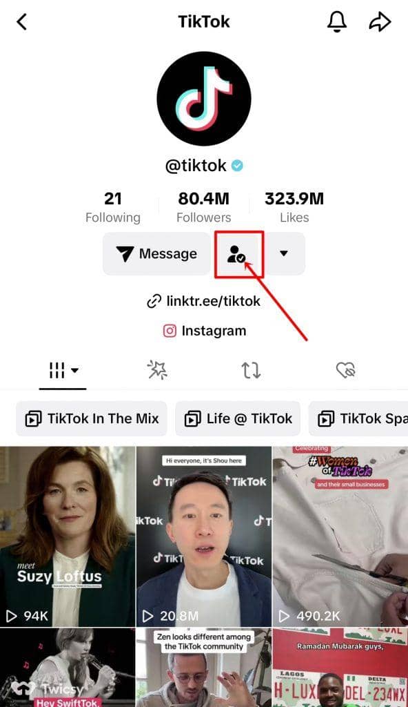 How to Unfollow on TikTok 2
