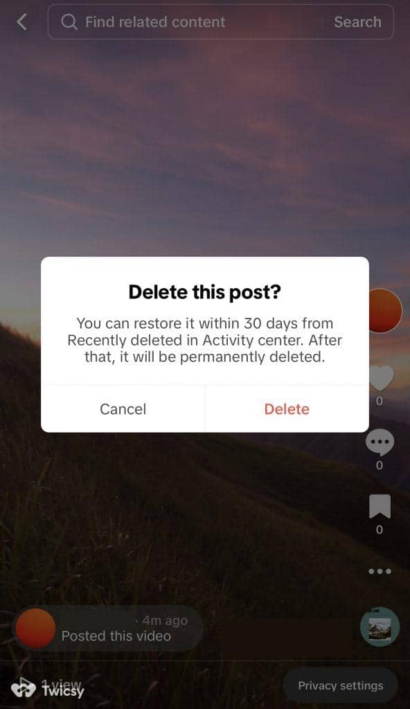 How to Delete a TikTok Video 5