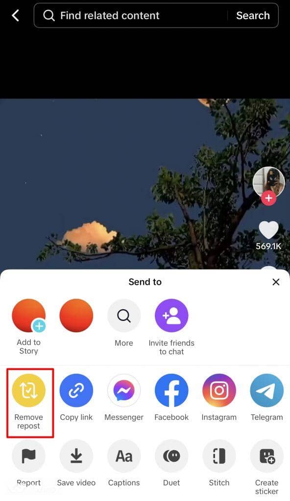 Remove Repost