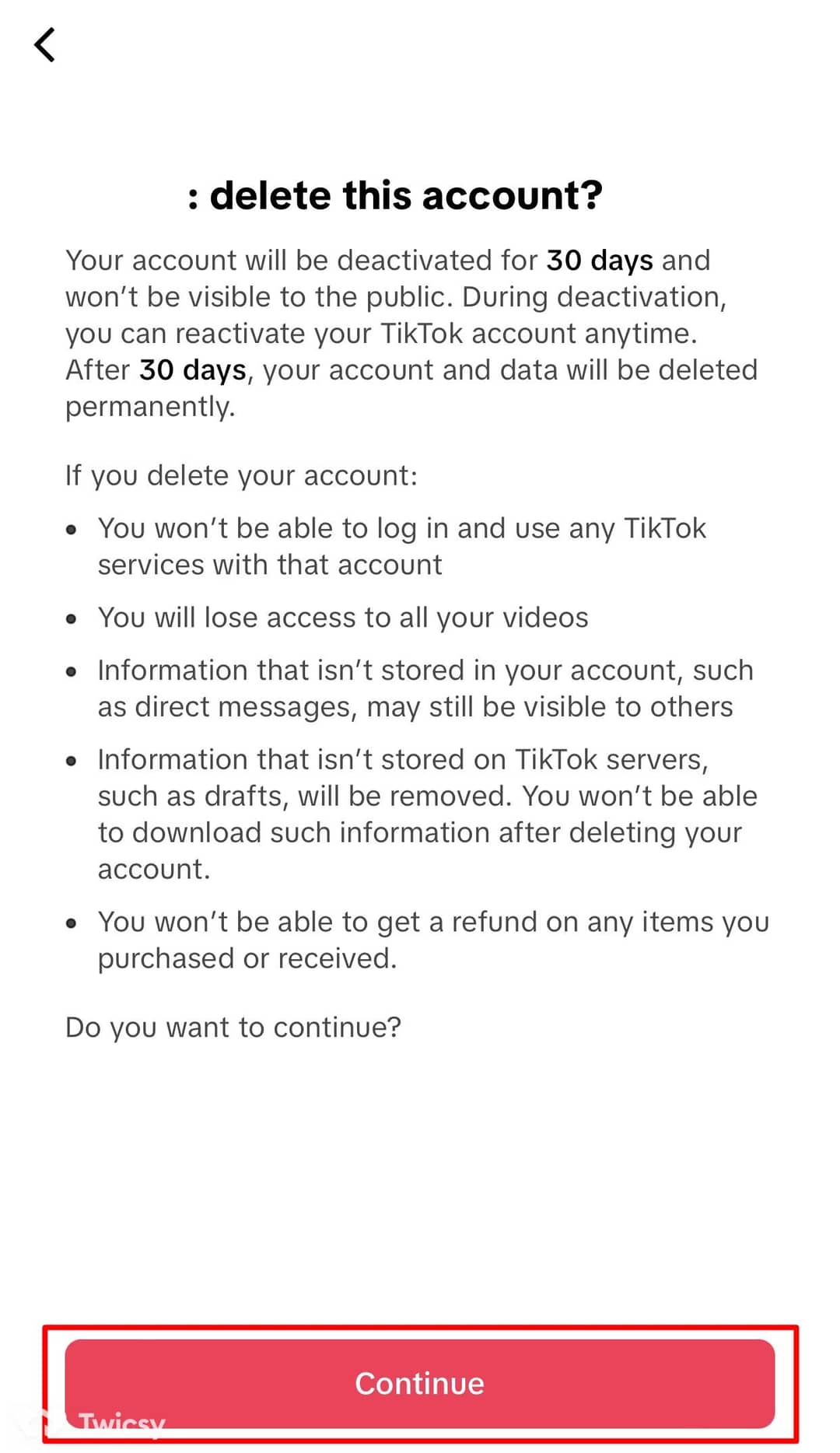 How to Delete Your TikTok Account 3