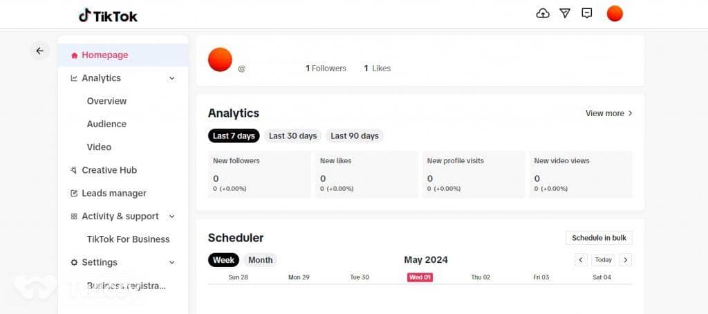 TikTok Analytics — Overview 1