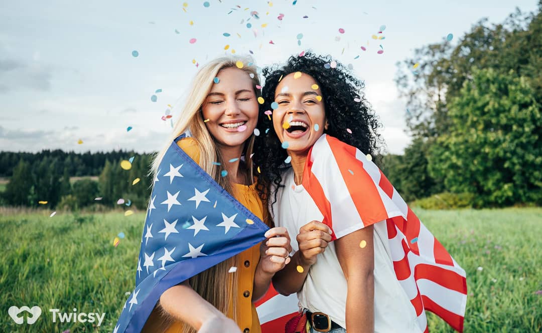 Red, White, and Blue Instagram Captions