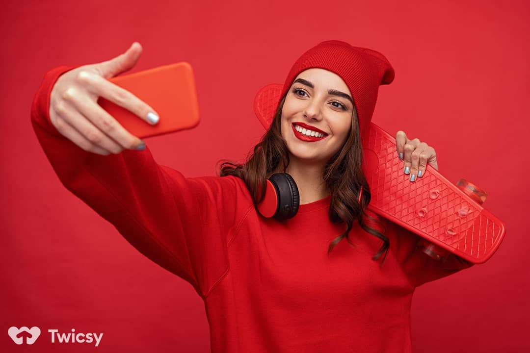 Red Instagram Captions for Selfies