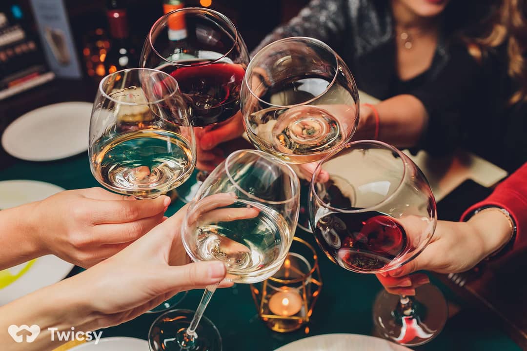 Instagram Wine Captions with Friends